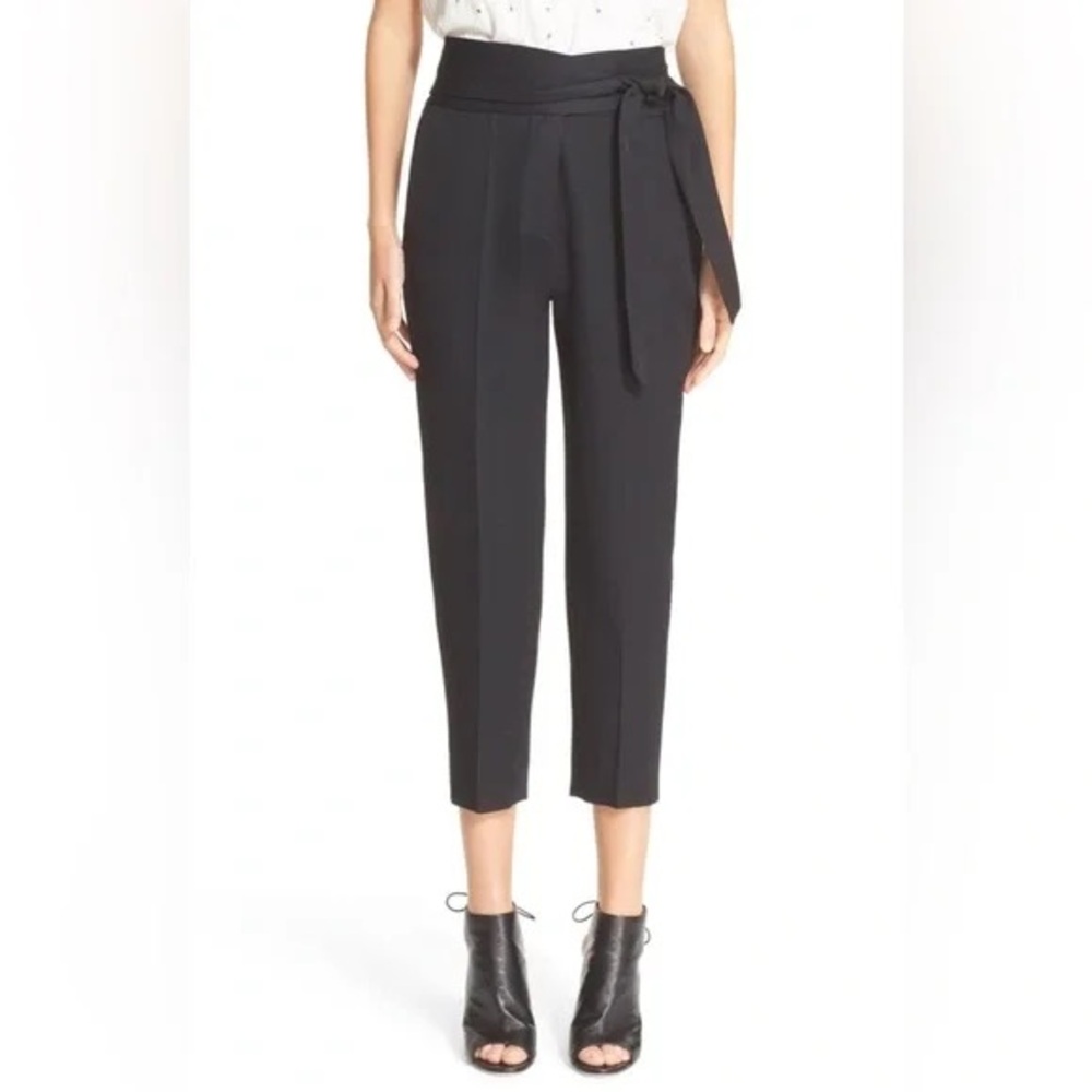 IRO Jeava High Rise Wrap Tie Waist Ankle Pants Size 40 / US Size 8